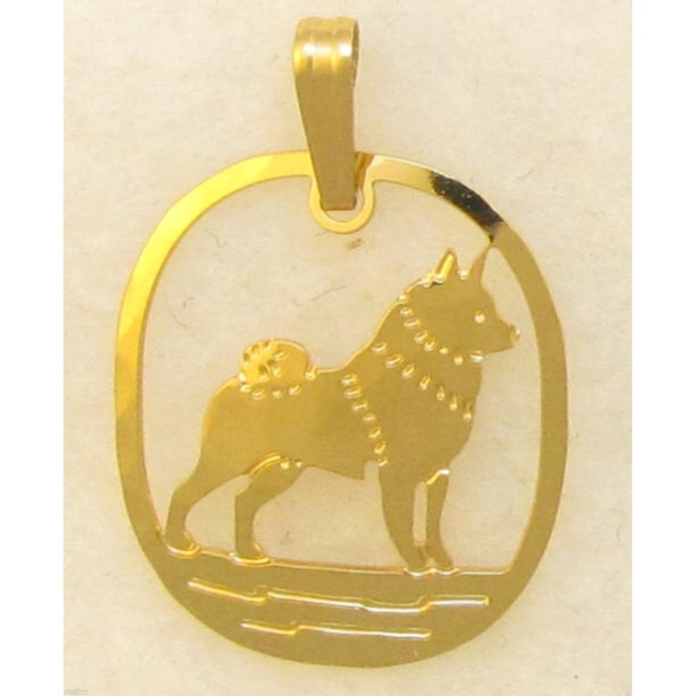 Norwegian Elkhound Pendant by // Touchstone Dog De